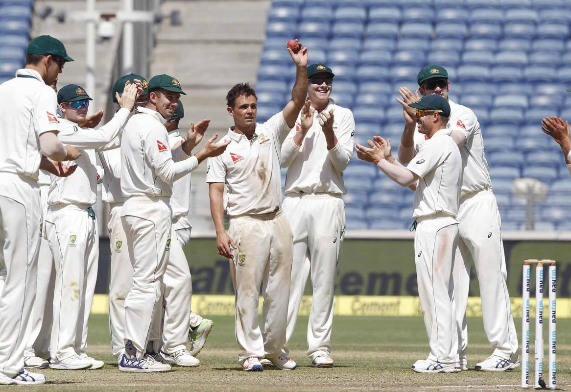 Australia defeat India by 333 runs in Pune Test