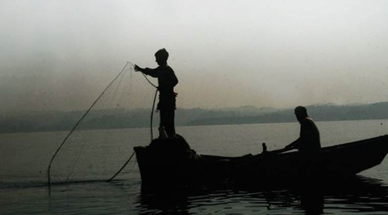 Fishermen went on an indefinite strike against the government's 45-day fishing ban