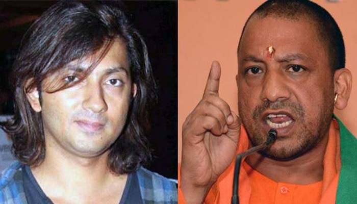 Filmmaker Shirish Kunder (Left) and Uttar Pradesh Chief Minister Yogi Adityanath (Right)