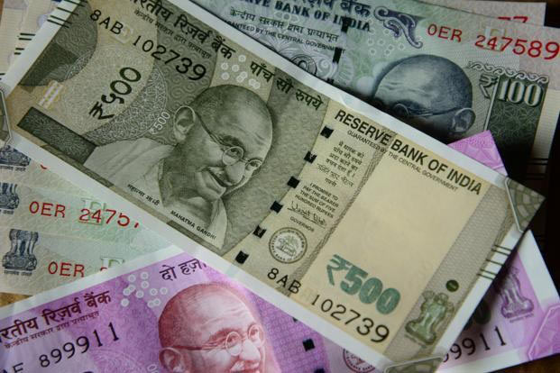 The domestic currency gains by another 8 paise dollar