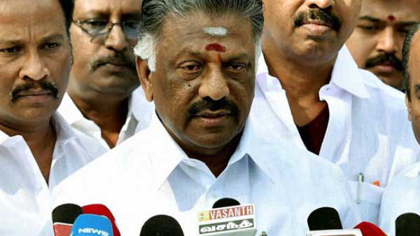 Tamil Nadu Chief Minister O. Pannerselvam