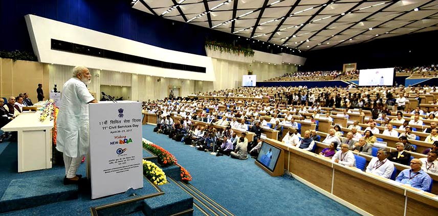 Prime Minister Narendra Modi on the occasion of 11th Civil Services Day