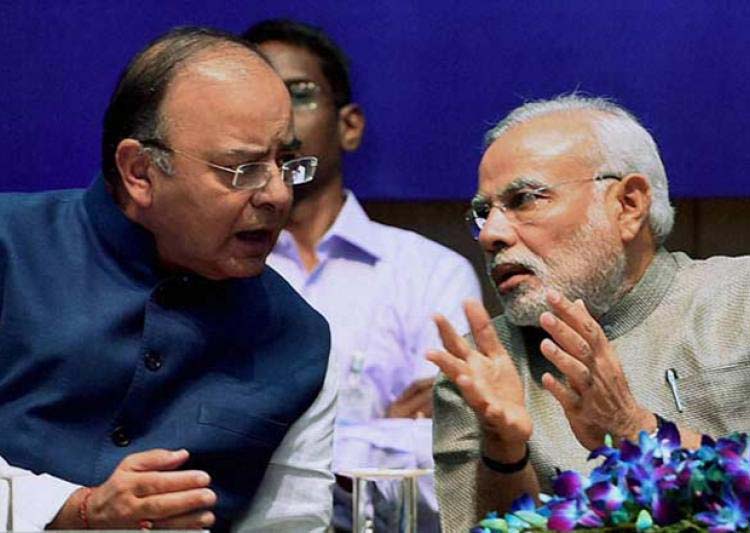 Union Finance Minister Arun Jaitley with Prime Minister Narendra Modi (File Photo)