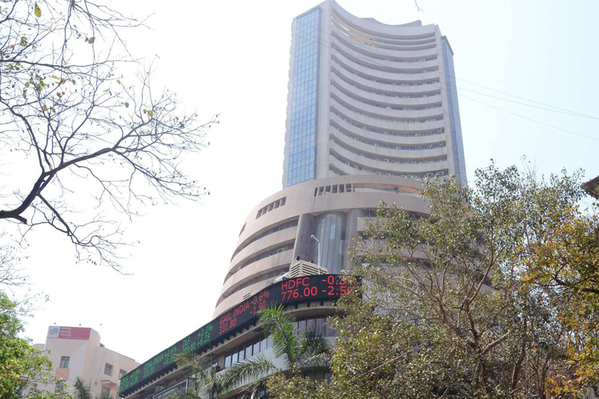 A view of Sensex building 