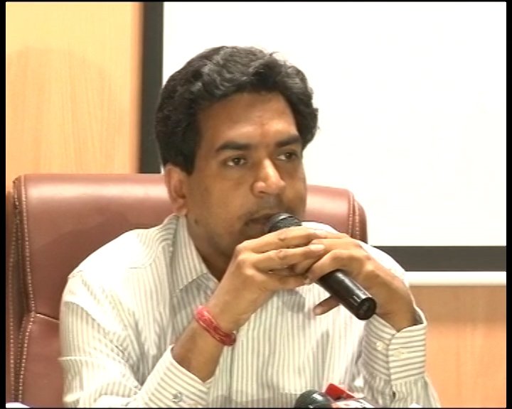 Kapil Mishra during a press conference