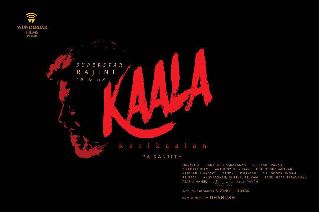 Movie poster of 'Kaala' 