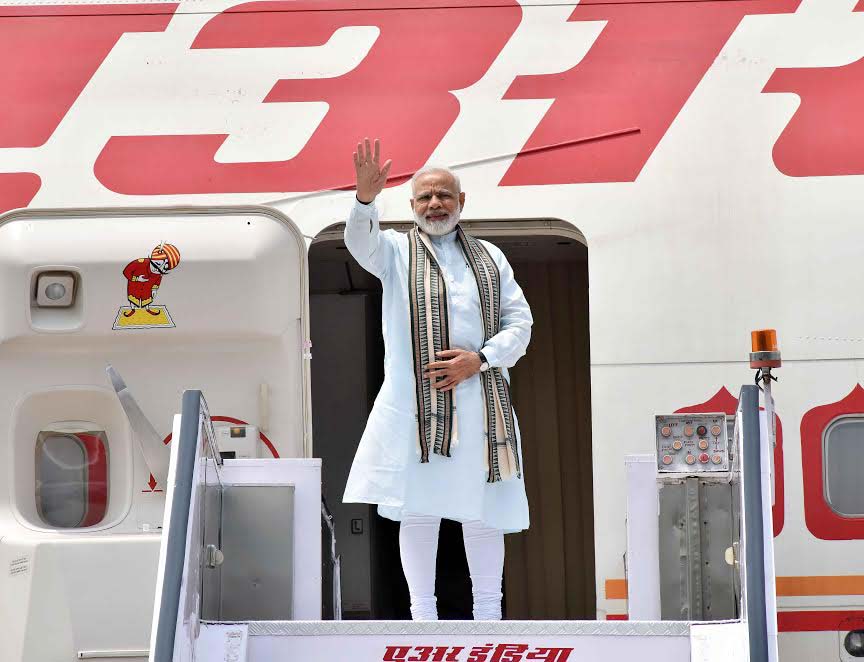 Prime Minister Narendra Modi departs for Four-nation tour 