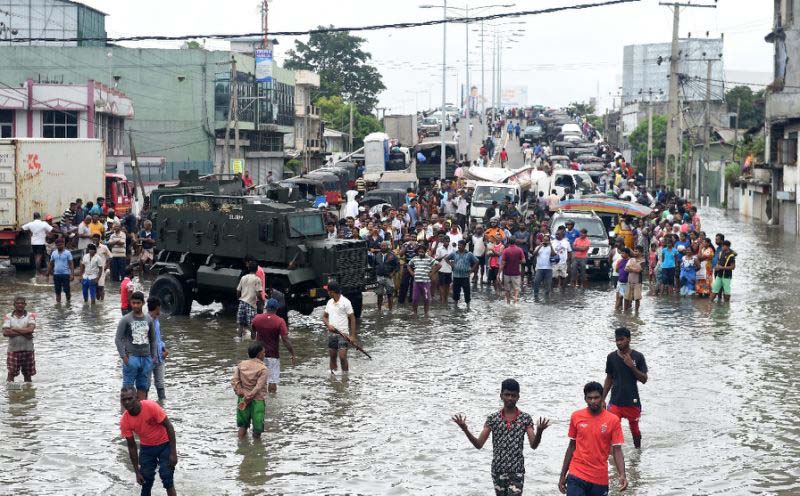 Twins disaster triggered in Sri Lanka 