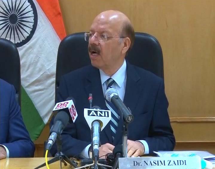 Dr. Nasim Zaidi addressing the Press Conference