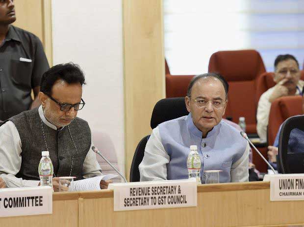 Finance Minister Arun Jaitley during the 16th GST Council Meeting 