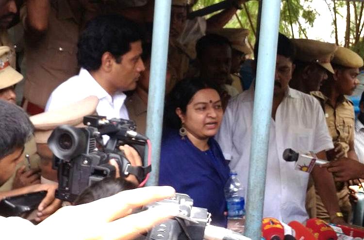 Deepa Jayakumar Outside Pose Garden