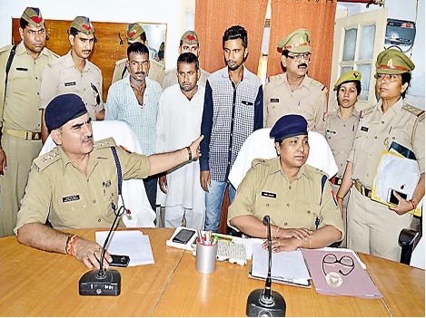 पुलिस की गिरफ्त में आरोपी जीजा