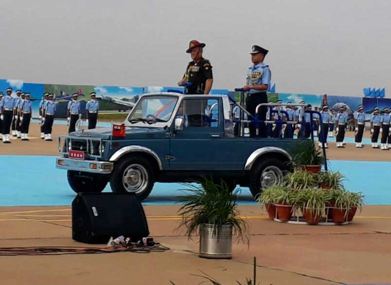 General Rawat  presiding over a Passing Out Parade ceremony