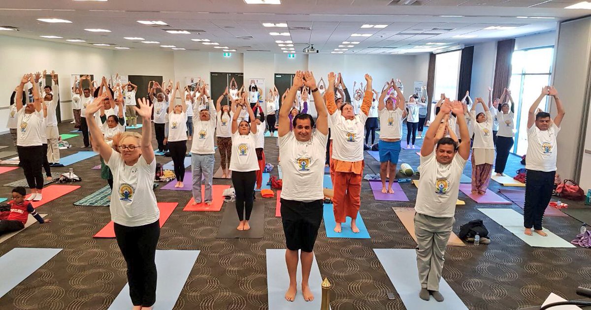 Ministry of External Affairs & the AYUSH Yoga session for diplomats