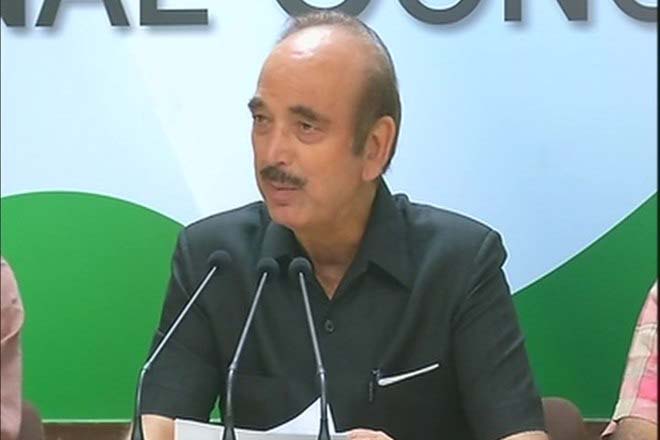 Congress leader Ghulam Nabi Azad 