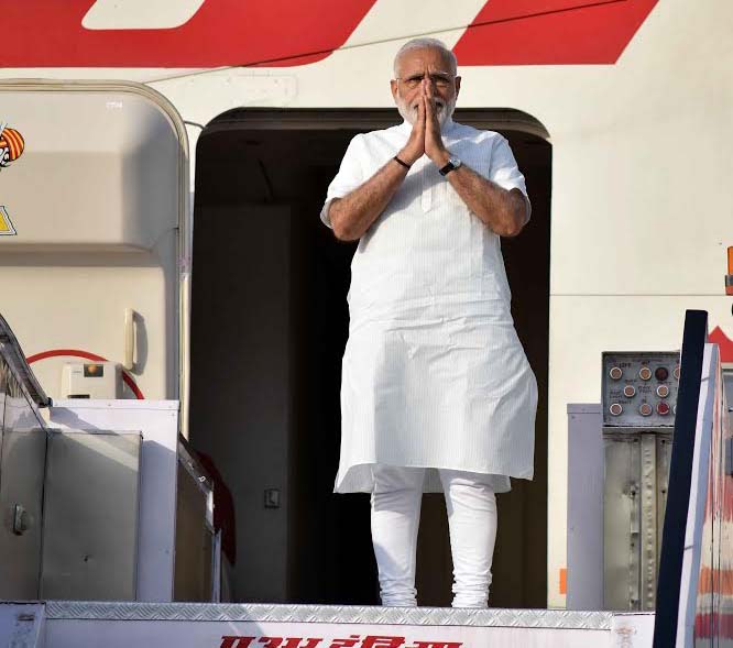 Prime Minister Narendra Modi departs for his visit to Portugal