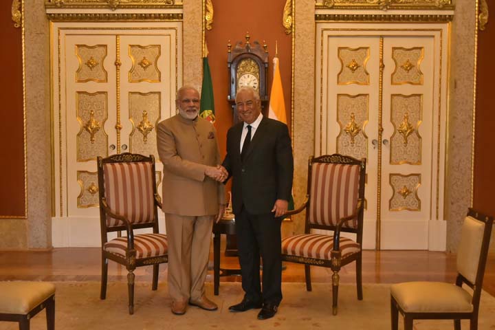 PM Modi meets Portuguese Prime Minister Antonio Costa