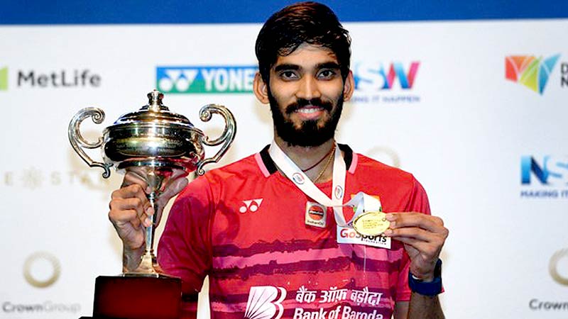 Kidambi Srikanth, Indian shuttler 