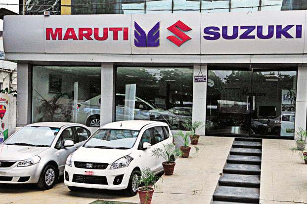 Outside view of Maruti's showroom