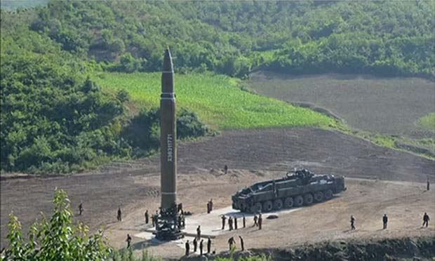 A view of  ICBM-Hwasong 14