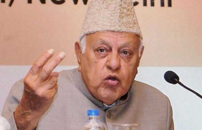 Former chief minister of Jammu and Kashmir Farooq Abdullah