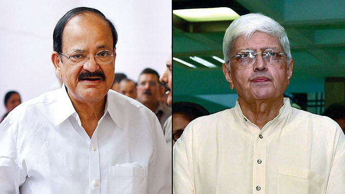 M Venkaiah Naidu and Gopal Krishna Gandhi