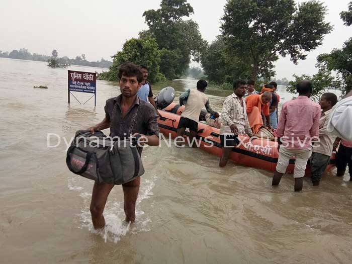 जिले में बाढ़ की स्थिति