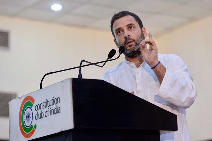 Congress vice-president Rahul Gandhi