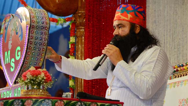  Dera Sacha Sauda chief Gurmeet Ram Rahim Singh