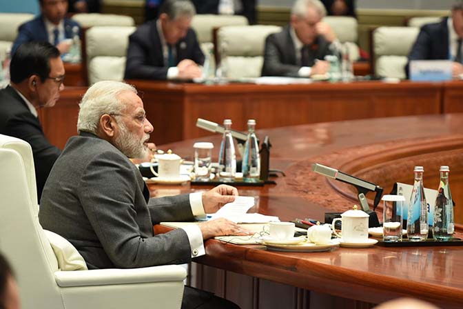 Prime Minister Modi  addressing the 'Dialogue of Emerging Markets and Developing Countries' in Xiamen