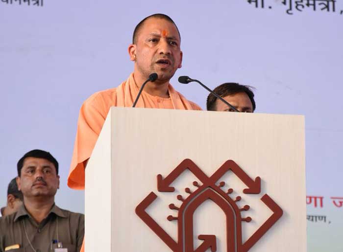 Chief Minister Yogi Adityanath speaking at  inauguration ceremony of Lucknow Metro