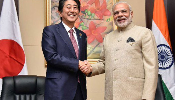 Prime Minister Narendra Modi and his Japanese counterpart Shinzo Abe 