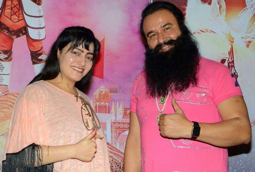 Ram Rahim with his adopted daughter Honeypreet 