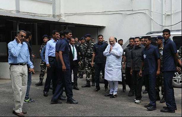 BJP President arrives at special designated court conducting trial on Naroda Gaam massacre case