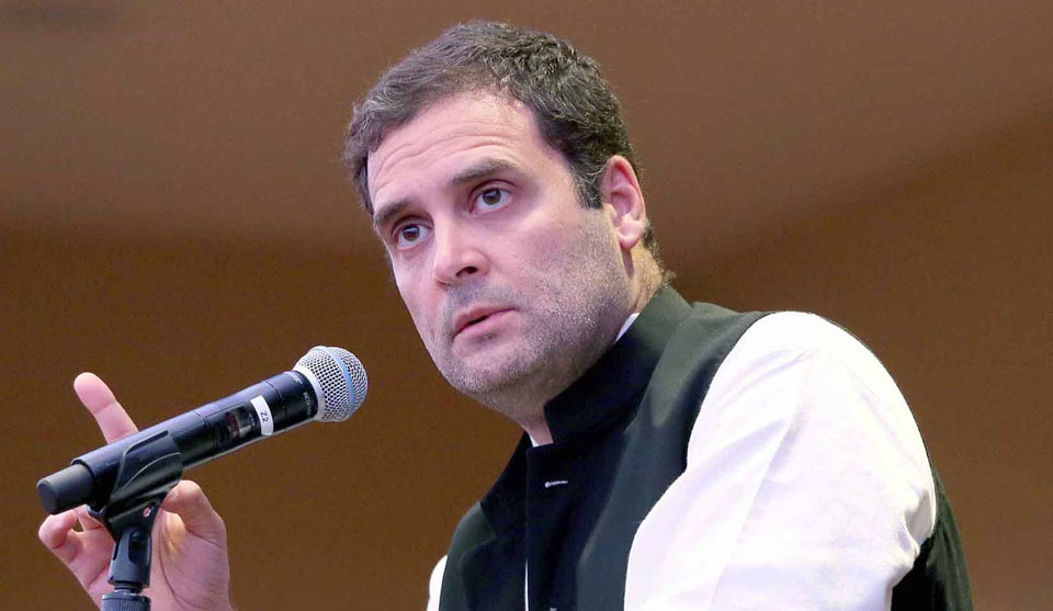 Rahul Gandhi speaking in New York 