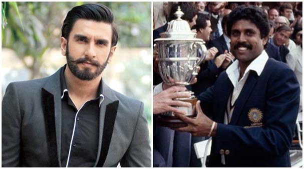  Bollywood star Ranveer Singh and Kapil Dev