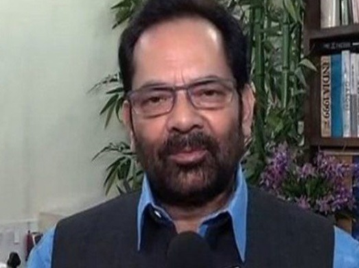 Union Minister of Minority Affairs Mukhtar Abbas Naqvion 