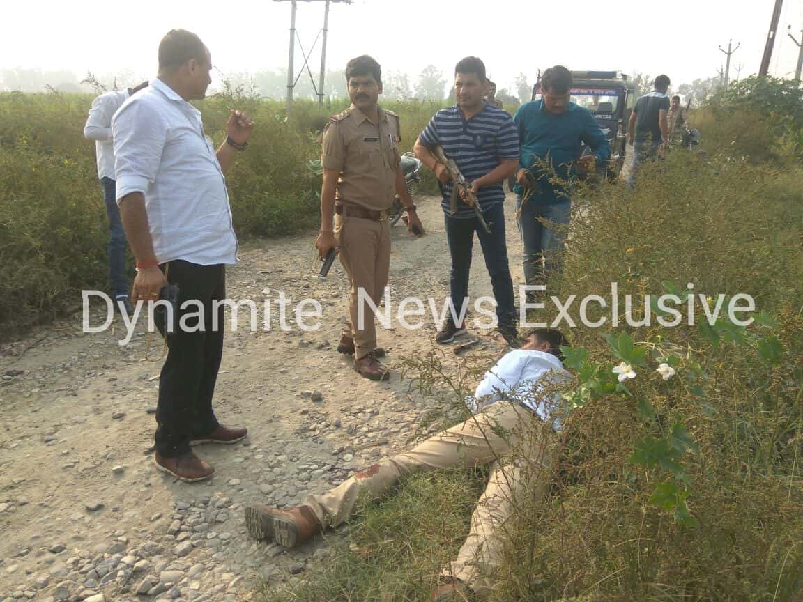 गोली लगने से जख्मी बदमाश 