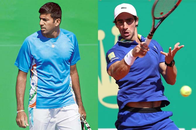  Indian tennis ace Rohan Bopanna and his Argentine partner Pablo Cuevas