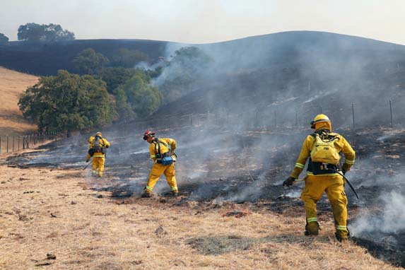 Wildfire that swept through northern California