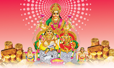 Goddess Lakshmi and Lord Kubera