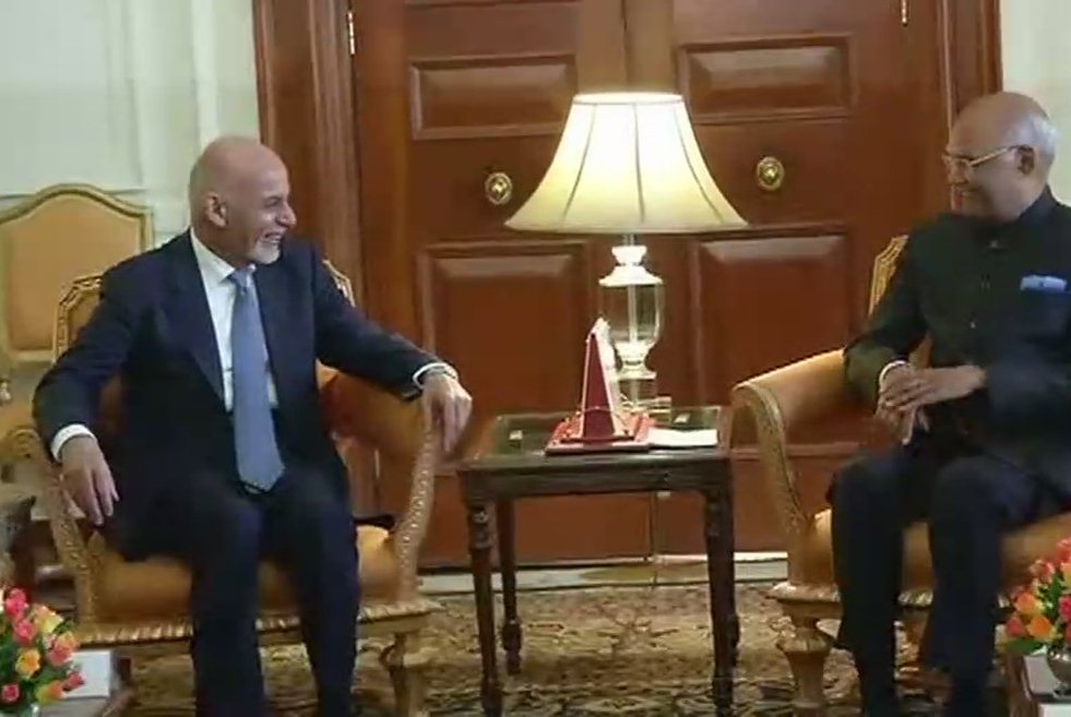 Afghanistan President Ashraf Ghani met President Ram Nath Kovind 