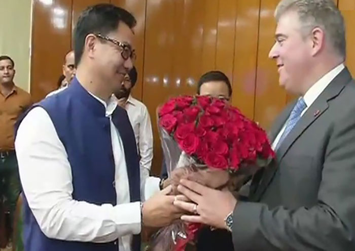 Kiren Rijiju with Brandon Lewis