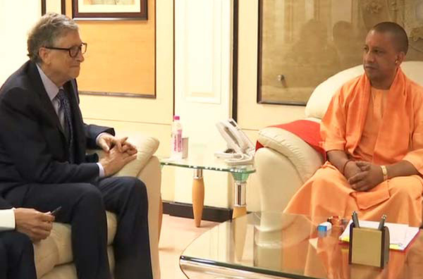 Microsoft founder Bill Gates meets Uttar Pradesh Chief Minister Yogi Adityanath