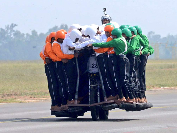 Motorcycle team of Army Service Corps,'Tornadoe 