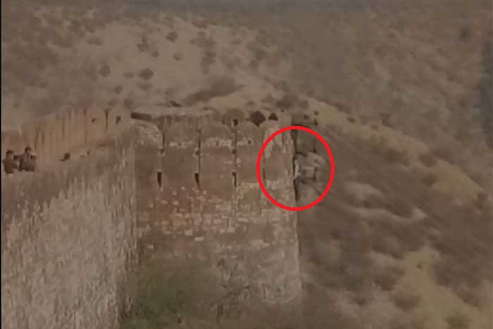 The body which was found hanging on the ramparts of Jaipur's Nahargarh Fort