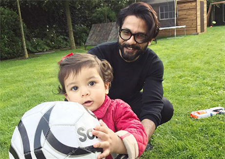 Shahid Kapoor with daughter Misha Kapoor