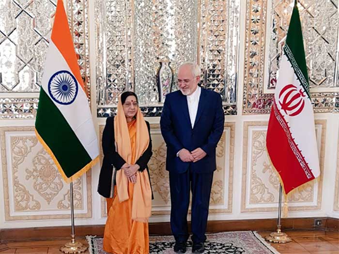 Sushma Swaraj and Dr Javad Zarif