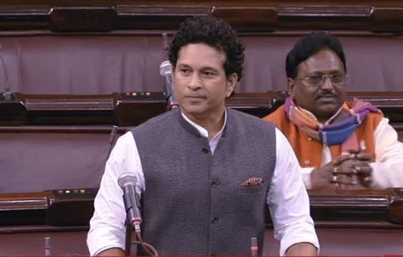 Sachin Tendulkar in the Rajya Sabha