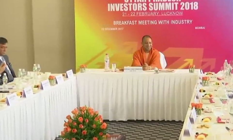 Uttar Pradesh Chief Minister Yogi Adityanath during a meeting